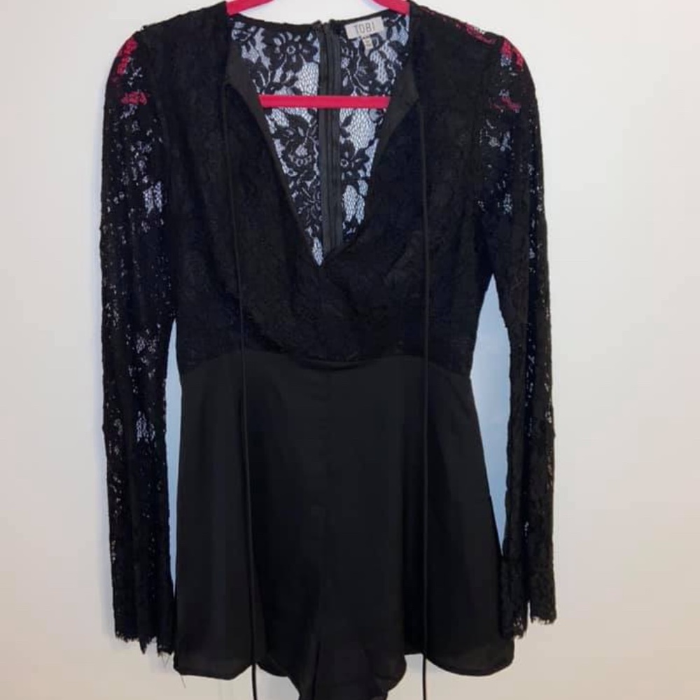 Black lace Tobi romper